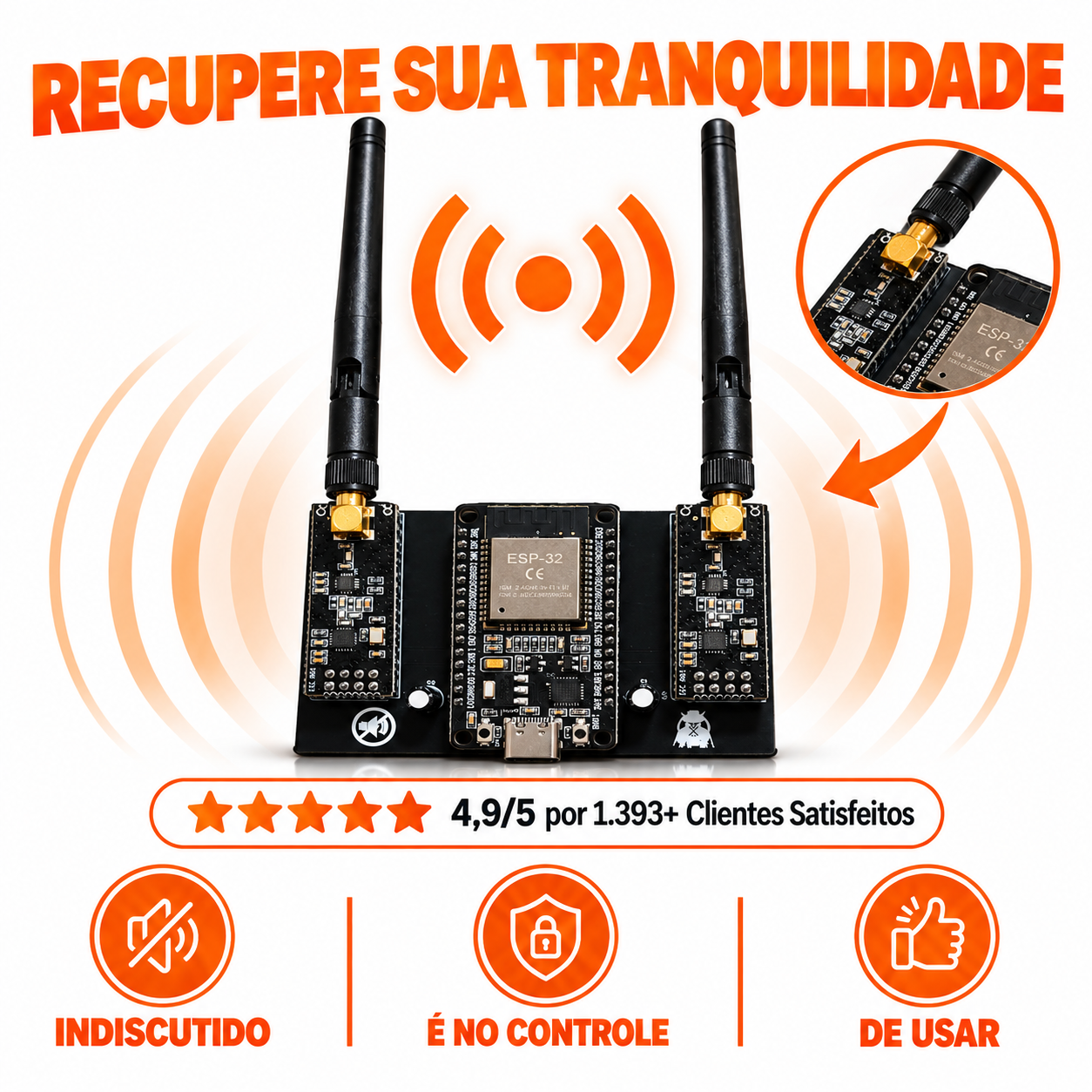Bloqueador de som Bluetooth — silencie o ruído indesejado e recupere sua tranquilidade